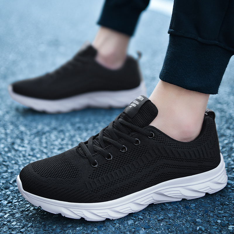 New Men S Extra Large Size Ultra Light Flyknit Casual Shoes Breathable Lightweight Soft Sole Running Shoes Ddmysaturn