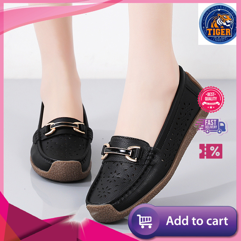 Ddmytiger Large New Summer Hollow Out Single Anti Slip Breathable Bean For Women Fashionable And Casual S Shoes Outdoor Shoes