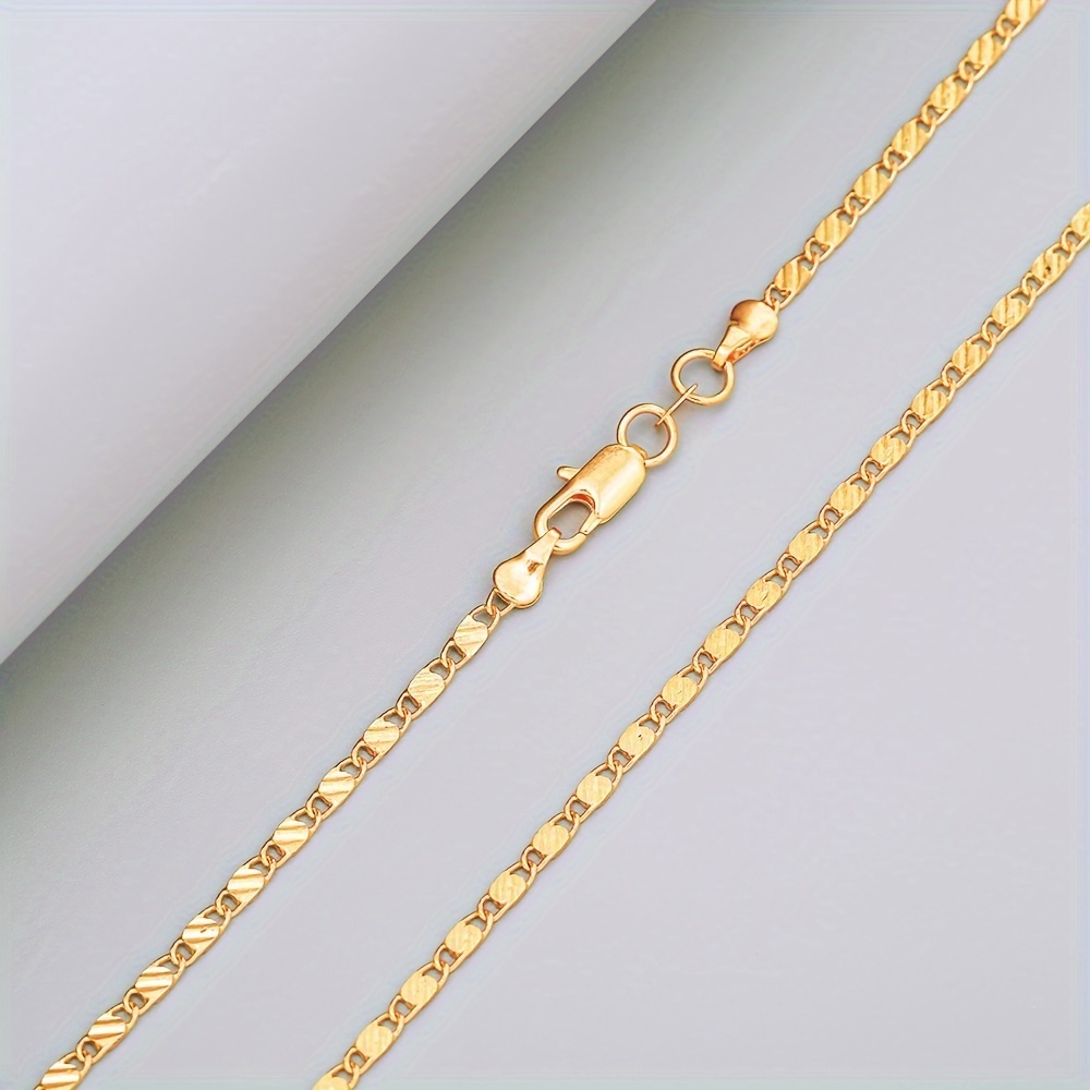 Sophisticated Ladies' Neckwear: Premium Quality Fine Silver Link Chains Available in Multiple Sizes