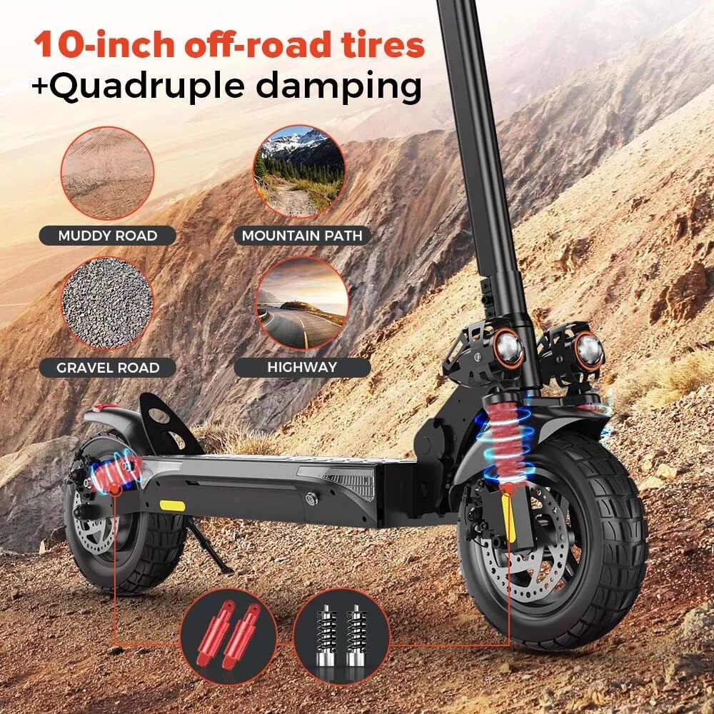 10 inch iScooter IX4 Electric scooter off-road 800W 48V/15AH Folding e-scooter 45kmh Full suspension 50KM Long range
