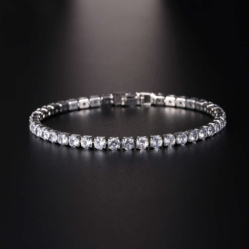 elegant simplicity gender neutral hip hop zircon band with chic design
