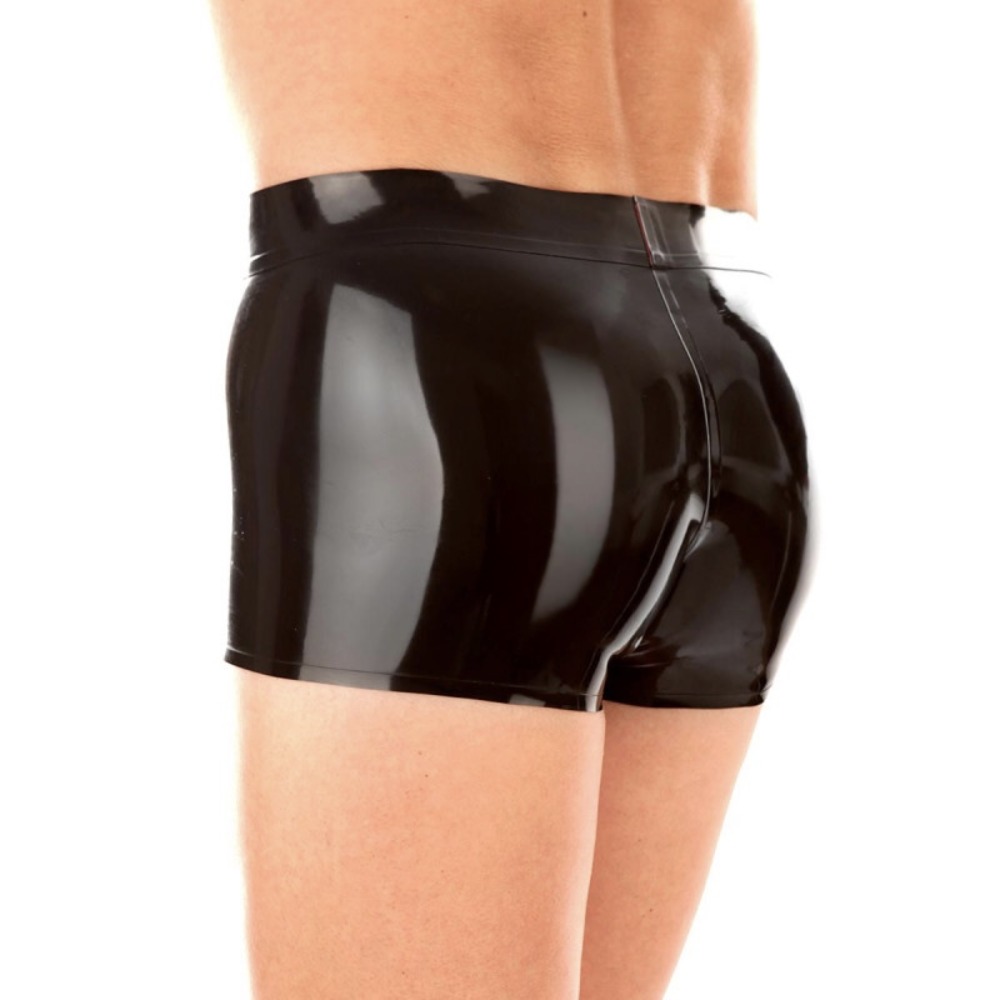 latex shorts eurocat black latex fashion shorts without zipper design handmade natural rubber suit costume cosplay clubwear
