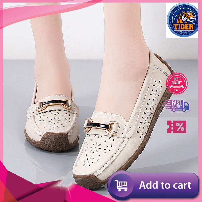 Ddmytiger Large New Summer Hollow Out Single Anti Slip Breathable Bean For Women Fashionable And Casual S Shoes Outdoor Shoes