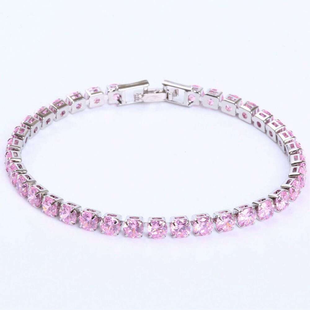 Unisex Designer Zircon Tennis Bracelets Durable Hand Made Piece
