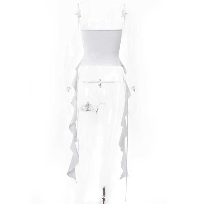 Sexy Cross Bandage Off Shoulder Tank Top Women Strapless Sleeveless Bare Midriff Camisole Female Tube Top Cropped Vest M250513