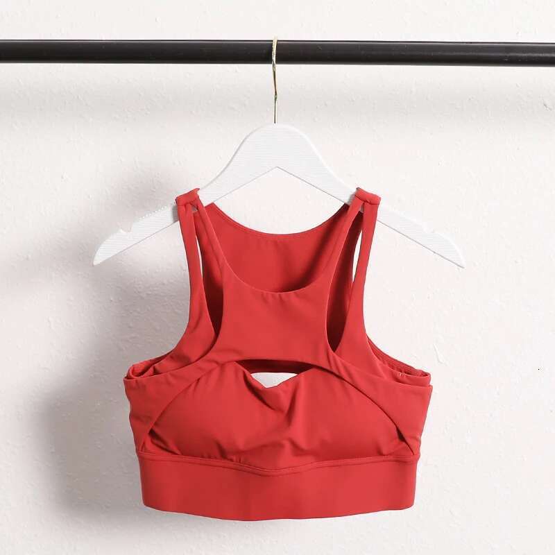 2025 New Women Compression Gym Workout Camisole Sexy Cross Straps Fiess Yoga Sports Bra With Removable Pad