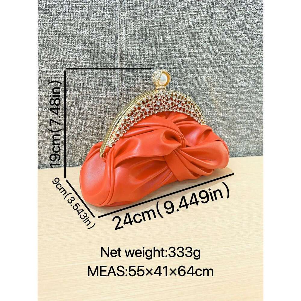 Designer Bag 2025 Fashion Women Luxurious Chain Shoulder Red Wedding Party Female Chic Crossbody Bags Prom Clutch Handbags And Purse Luxury Bag