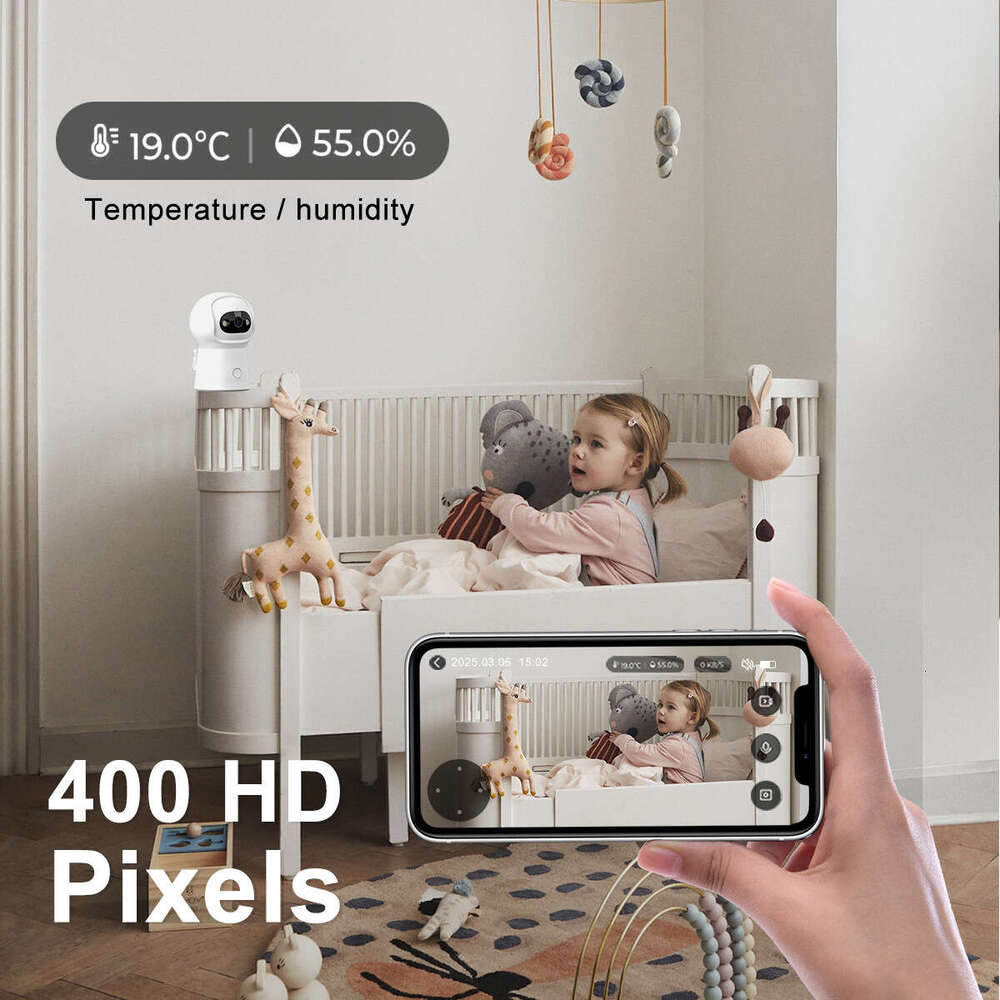2K Graffiti 4MP Monitor Baby Care WIFI Monitoring Camera Home Children Temperature and Humidity