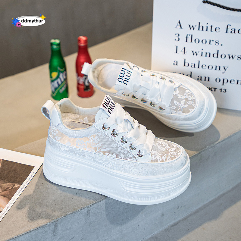 New Chinese white for women summer style mesh breathable lace casual women's shoes ddmythur