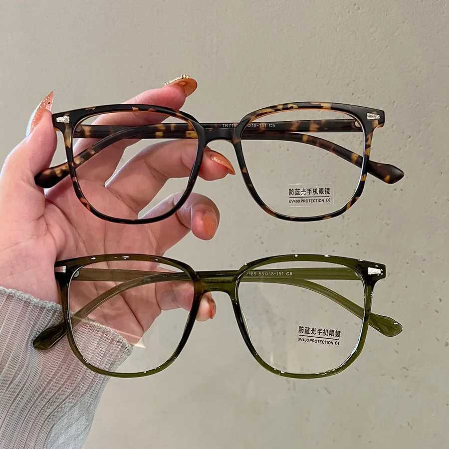 Square Large Frame Myopia Glasses for Women Men Ultra-light Near Sight Eyewear Fashion Prescription Eyeglasses Diopter 0 To 4.0 W250513
