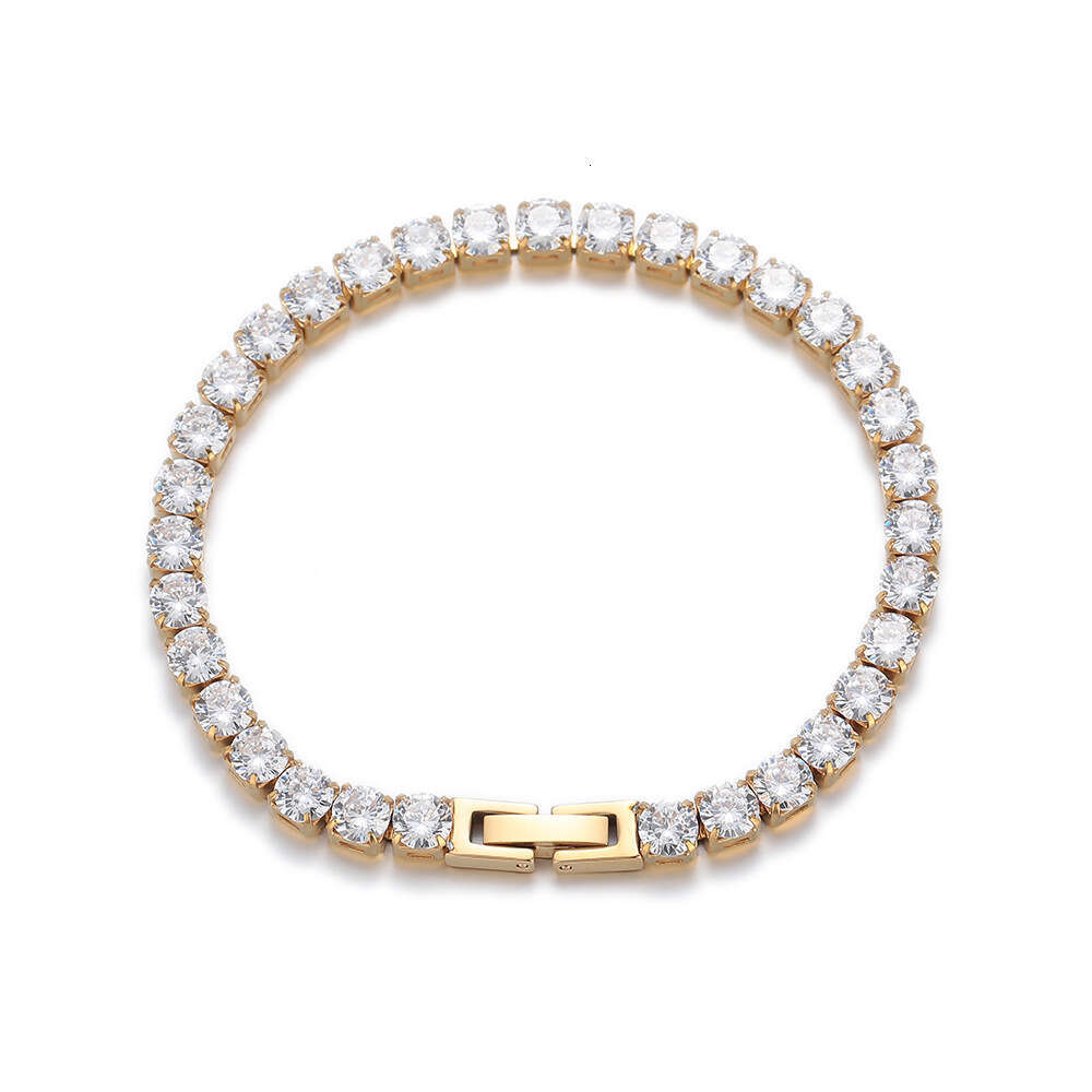 trendsetting highquality titanium steel chain link bracelet featuring sparkling natural diamonds