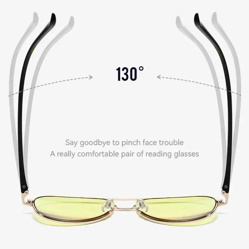 Progressive Multifocal Reading Glasses for Women Men Fashion Trend Color Changing Night Vision Eyewear Prescription Sunglasses W250513