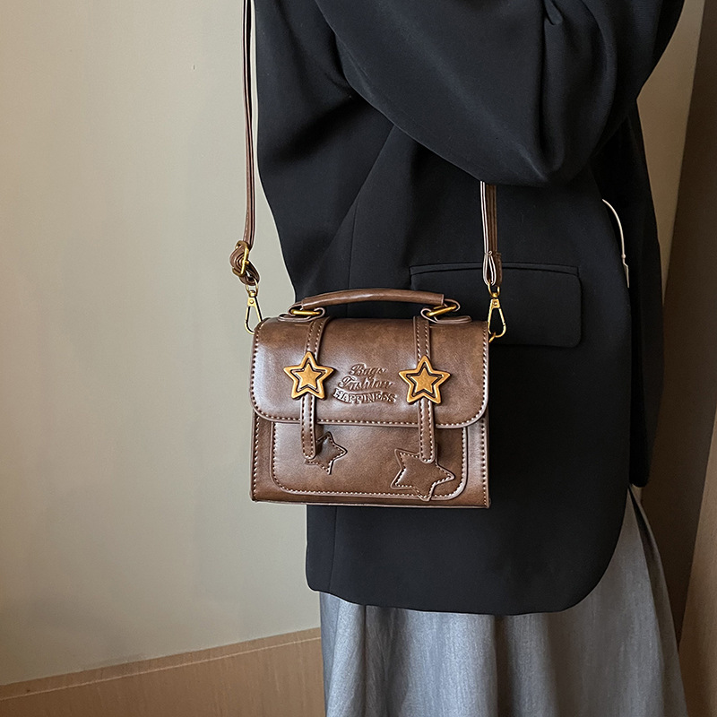 Forest style for women 2025 fashion trend crossbody versatile handheld small square bag