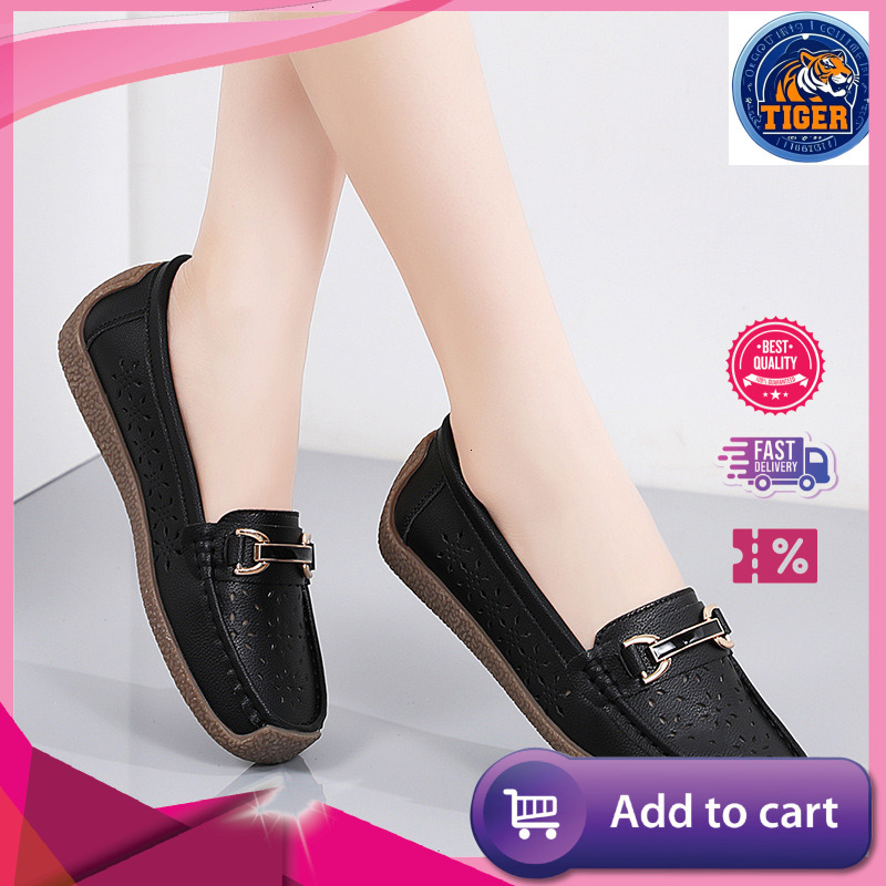 Ddmytiger Large New Summer Hollow Out Single Anti Slip Breathable Bean For Women Fashionable And Casual S Shoes Outdoor Shoes