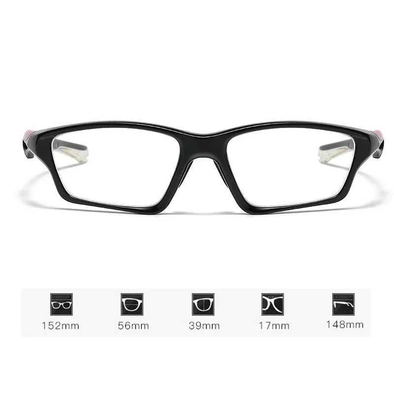 TR90 Sports Photosensitive Color Changing Eyewear Anti Blue Light Outdoor Cycling Glasses Photochromic Near Sight Eyeglasses W250513