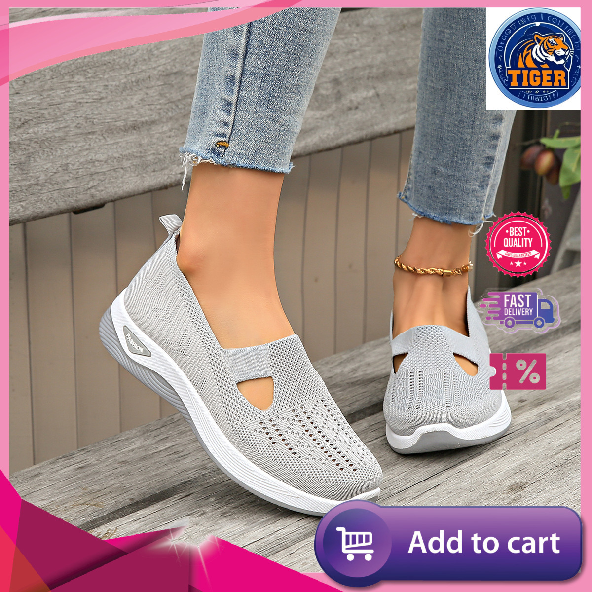 Ddmytiger Cloth Spring New Breathable Middle Aged And Elderly Mom Large Size Women S Shoes Stickers Outdoor Shoes