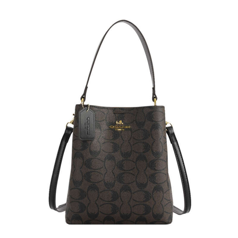 2025 Autumn/Winter New Bucket Women's Fashion Printed Handbag Versatile Large Capacity Shoulder Bag