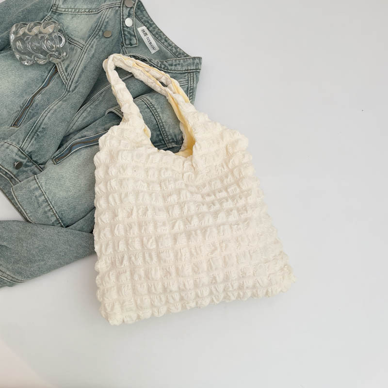 Free Delivery Designer Bag Simple Solid Color Shoulder Stylish Commuter Pleated Cloud Large Capacity Hand Multifunctional Shopping Luxury Bag