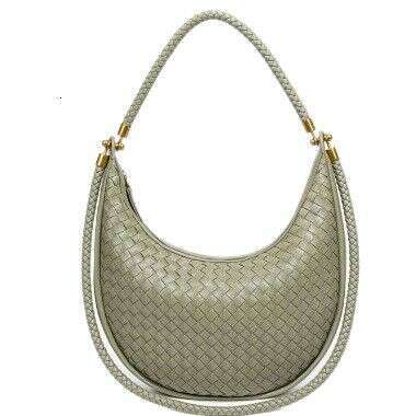 Internet celebrity woven pattern crescent armpit women's versatile 2025 spring/summer new item single shoulder diagonal cross dumpling bag