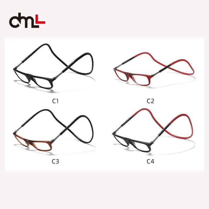2024 Hanging Neck TR90 Mens and Womens Anti-blue Light Portable Ultra-light Computer Glasses Long Narrow Frame Fashionable Item W250513