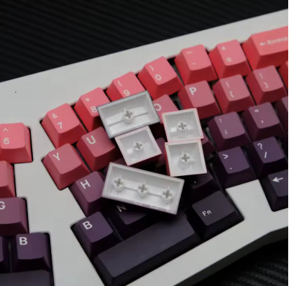 KBCaps 151 Key Gradient Red Bean Cherry Profile Dye Sublimation Keycap Fits MX Switch 61/64/68/75/86/98/104 Mechanical Keyboard