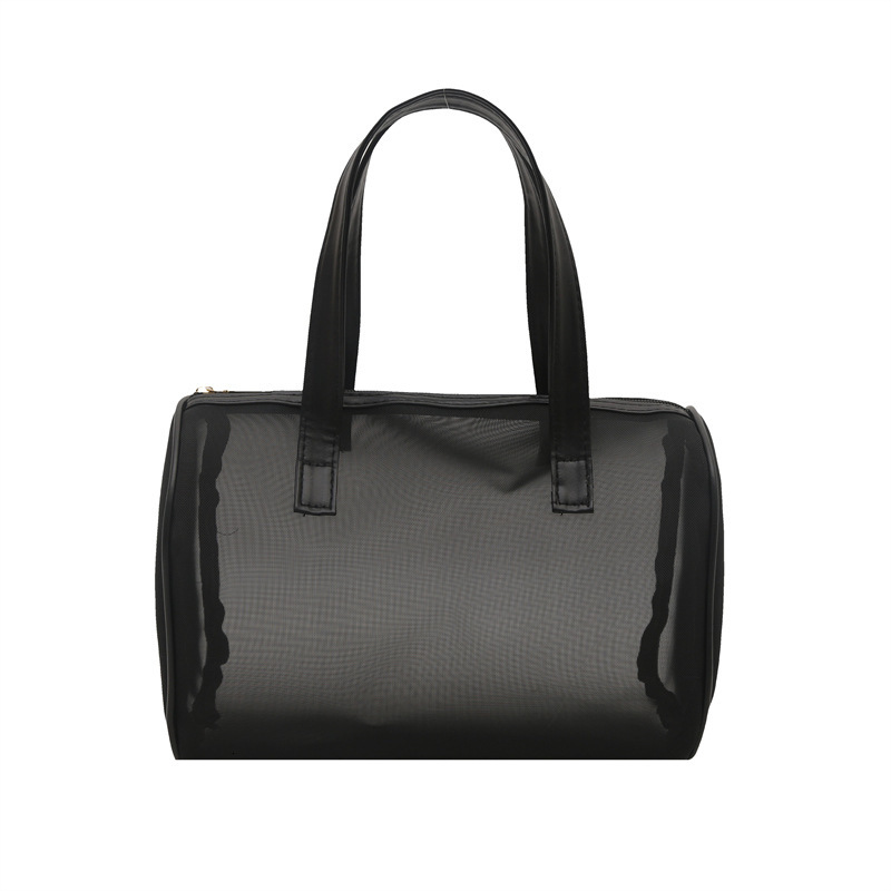 Portable hand-held small square women's 2025 summer high-end makeup popular trend storage bag