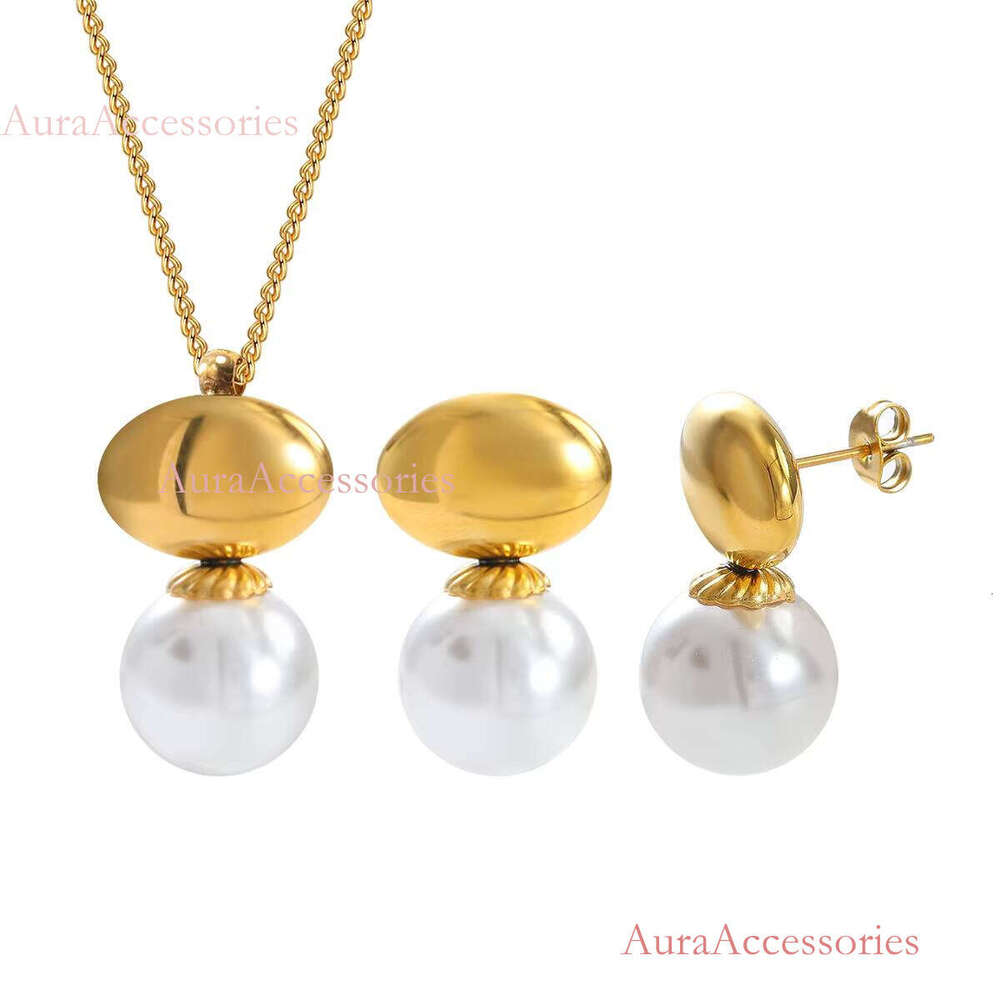 Freshwater Drop Earring Stainless Steel Jewelry Gold Plated Stud Irregular Baroque Pearl Dangle Earrings for Women