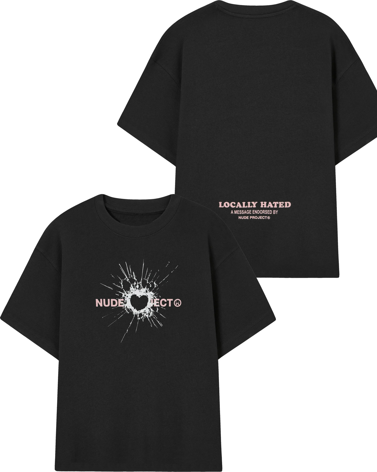 Summer Casual Cotton Tshirt Womens Trendy Short Sleeves NUDE Tee Men Loose Unisex Street Fashion Tees 250513
