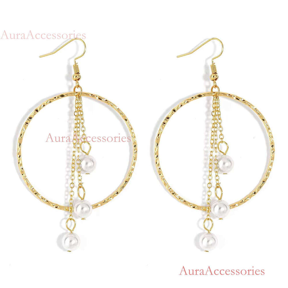 Fashion Style Hawaiian Pearl Earring Hoop Earrings