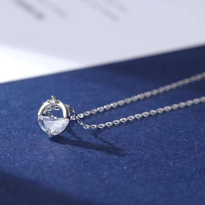 Pure sier Qikang necklace pendant, fashionable women's gift