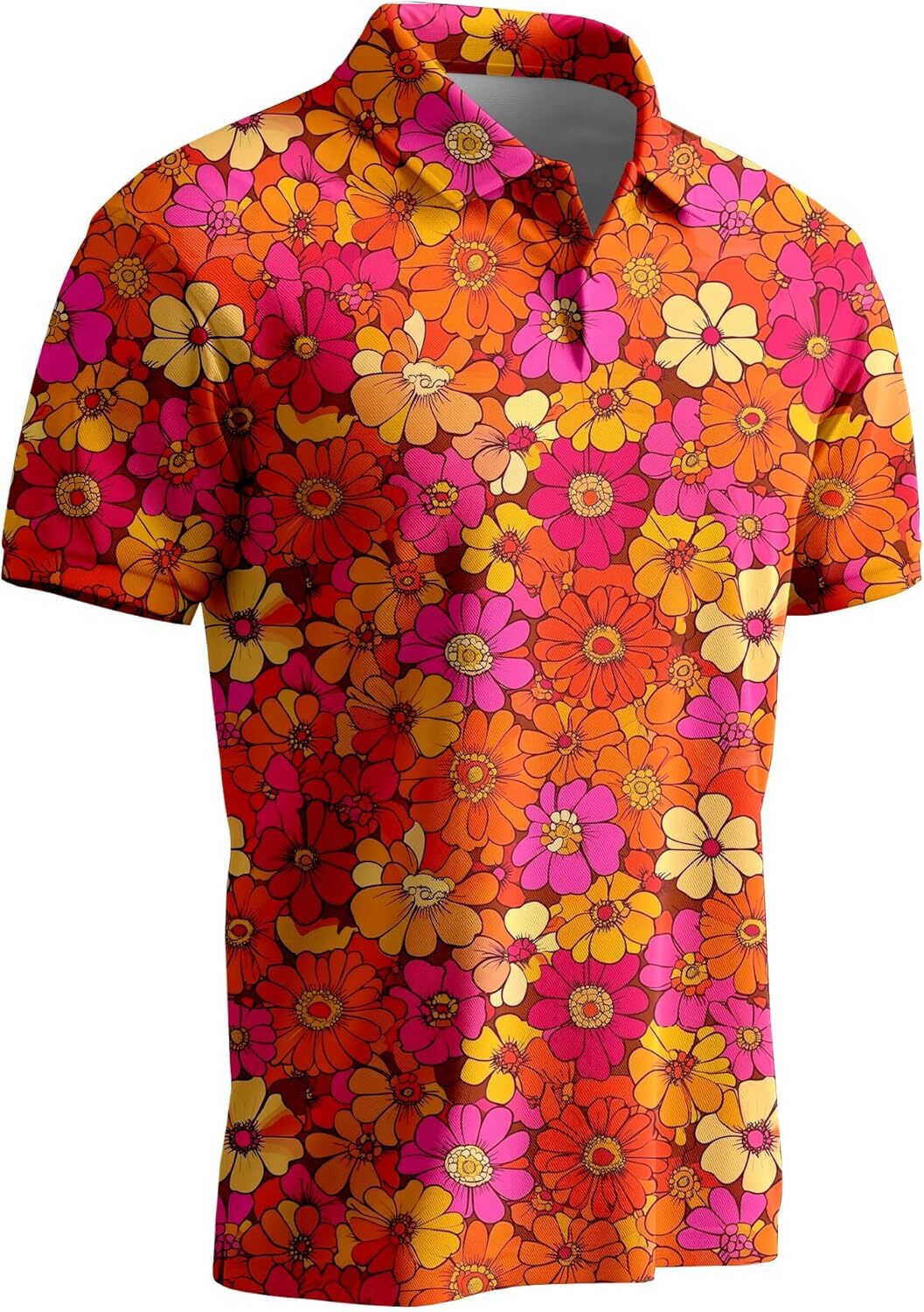 Mens Polo shirt Funny Golf Shirts for Men,Mens Hawaiian Shirts Short Sleeve Novelty Crazy Golf Shirts Polos shirts