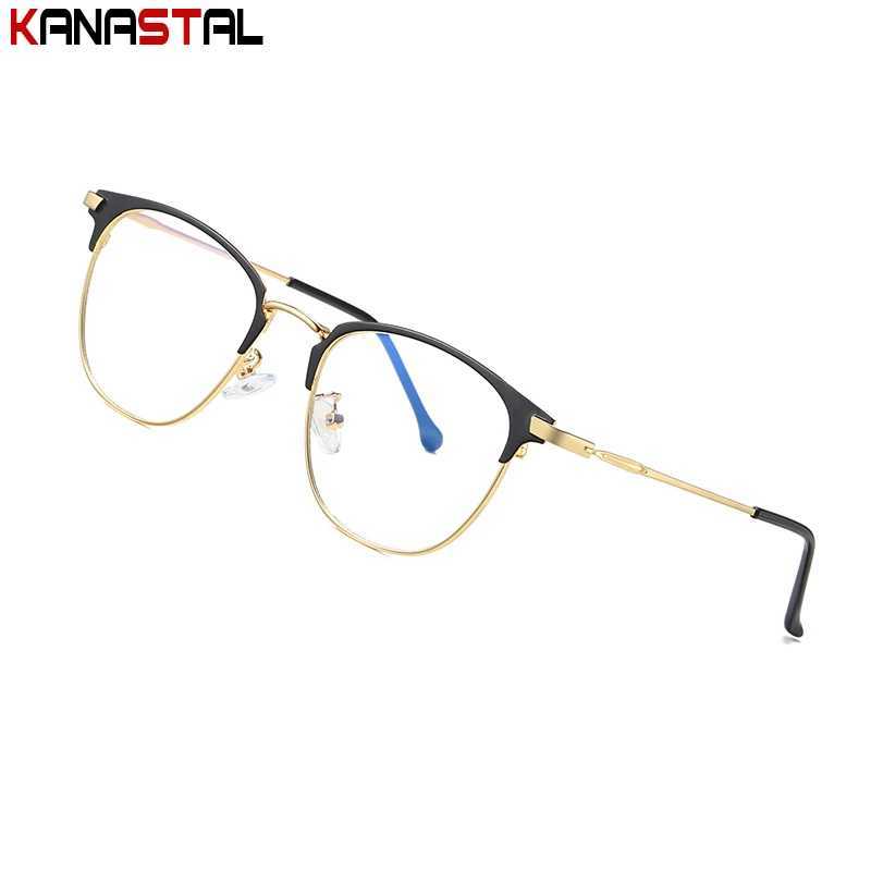 Men Blue Light Blocking Reading Glasses Women CR39 Optical Lenses Prescription Myopia Presbyopic Eyewear Metal Eyeglasses Frame W250513