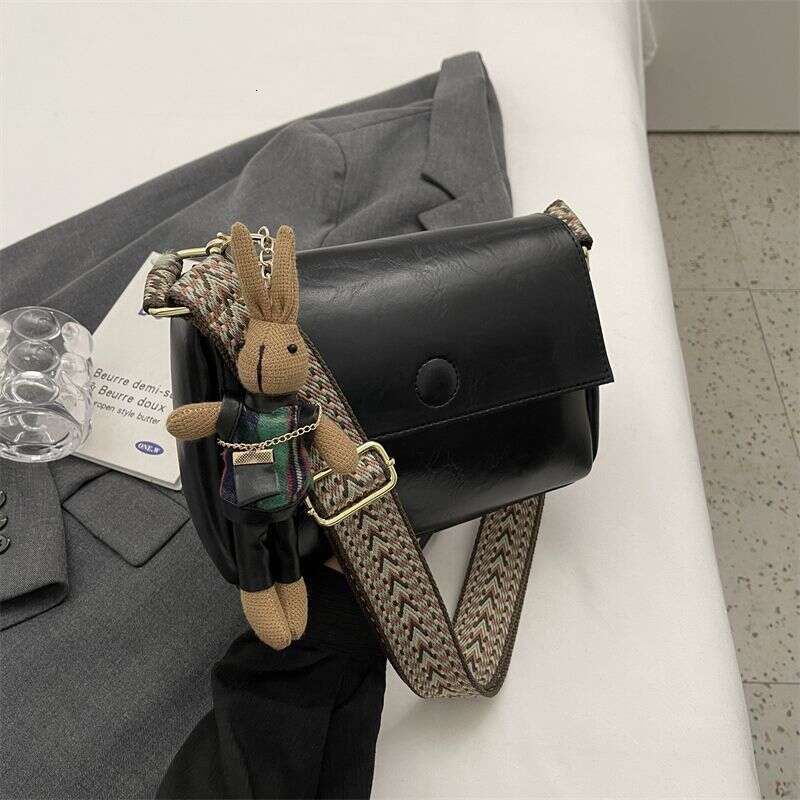 genuine leather 2025 new fashionable and versatile high-end broadband small square bag single shoulder crossbody bag