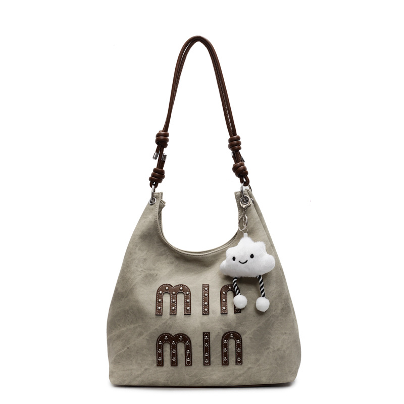 Designer Bag Luxury Bag Trendy Studded Cloud Pendant Tote Large Capacity Women S Crossbody Alphabet Rivet For Daily Chic Shoulder Bag Free Shipping