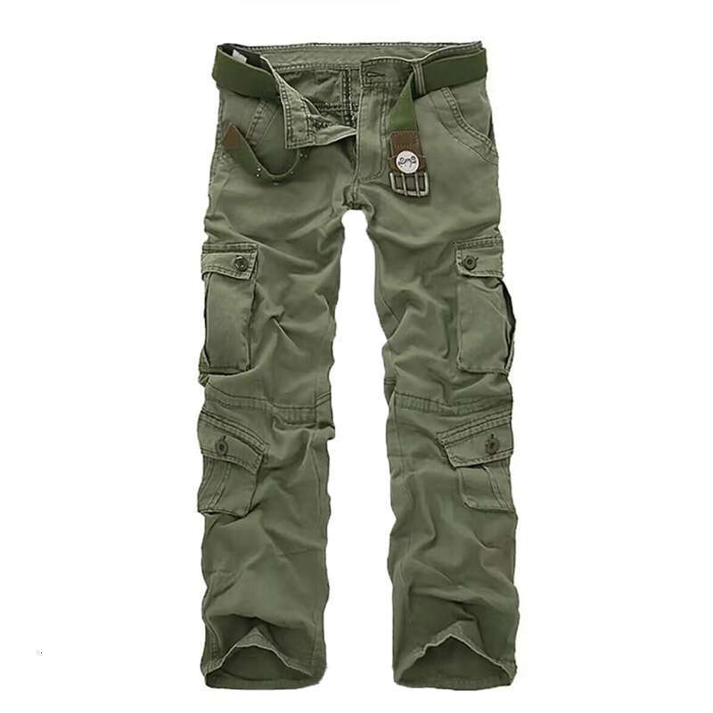 Three dimensional pocket work for men with multiple pockets, loose and durable casual outdoor long pants, large size straight leg sports pants