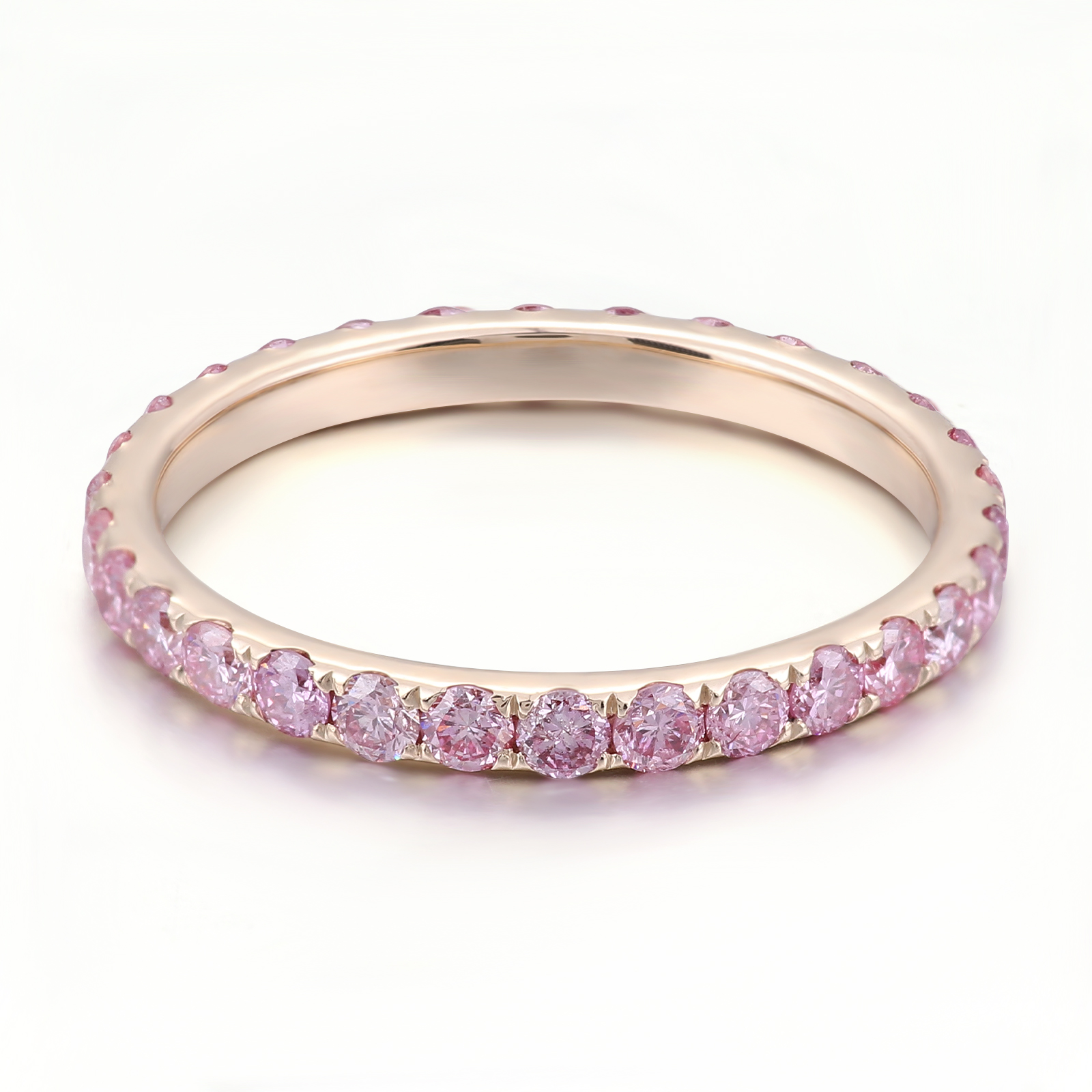 Handmade Genstone Sakula pink Morganite Pink 18K 14K 10K Yellow Wedding Rings Couple Set Fine Jewelry Rings Eternity Anniversary Band Rings