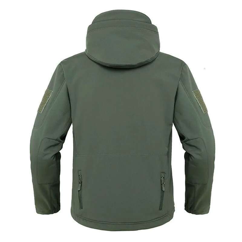 Military Shark Skin Soft Shell Tactical Windproof Waterproof Jacket Men Army Combat Jackets Mens Hooded Bomber Coats