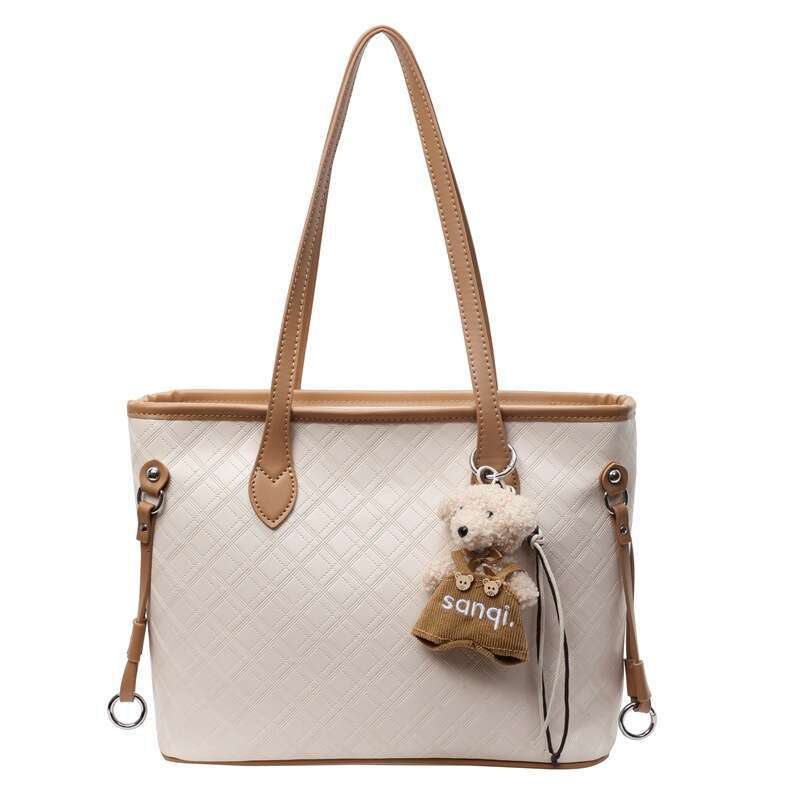 High end and large capacity 2025 new style for women, fashionable commuting shoulder bag, internet famous tote bag