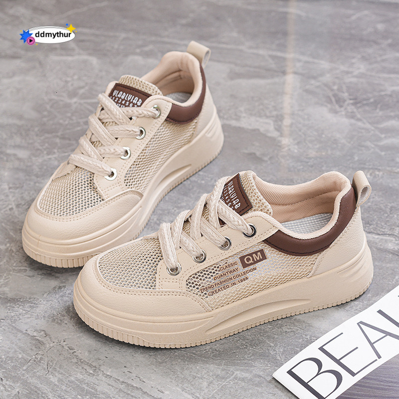 Breathable Sports Women's Summer 2024 New Single Board Student Mesh Soft Sole Dad Shoes ddmythur