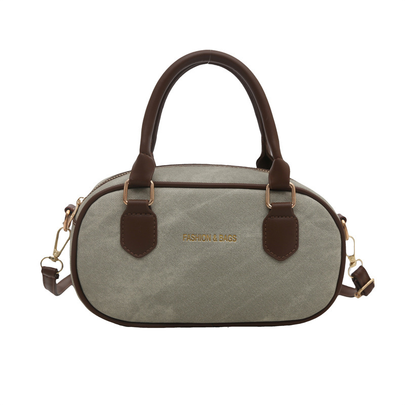 Fashion contrasting hand-held small square women's 2025 summer new item light luxury western-style shoulder commuting crossbody bag