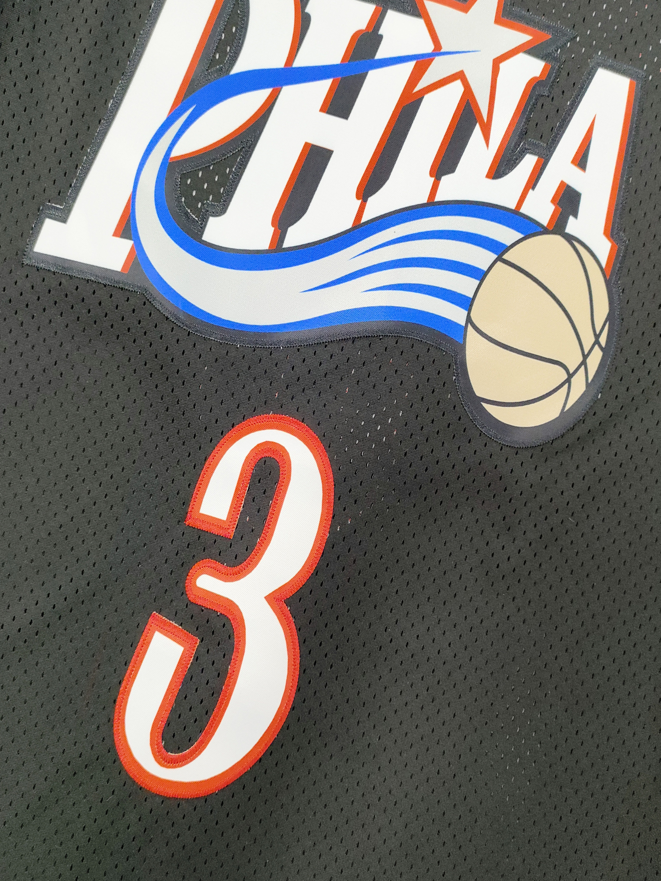 In Stock Basketball Jersey 3 Iverson THROWBACK 100% Stitched Fast Shipping Embroidered Letter Number Design
