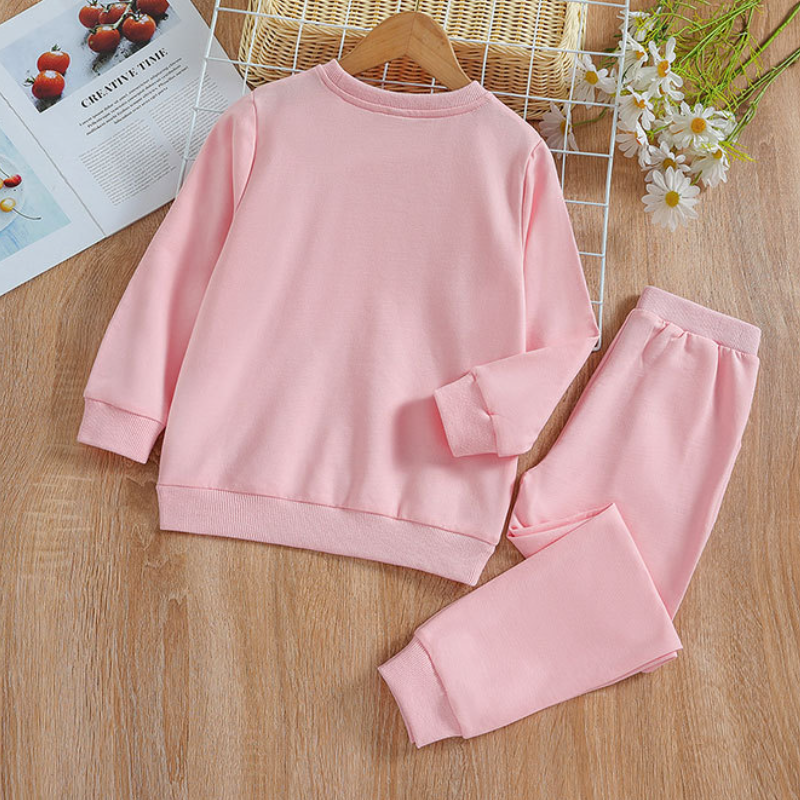 DISNEY Frozen Elsa princess baby designer clothes Girls' Spring Autumn Cotton Suit baby Sweatshirt Sports Pants Two-piece Set.