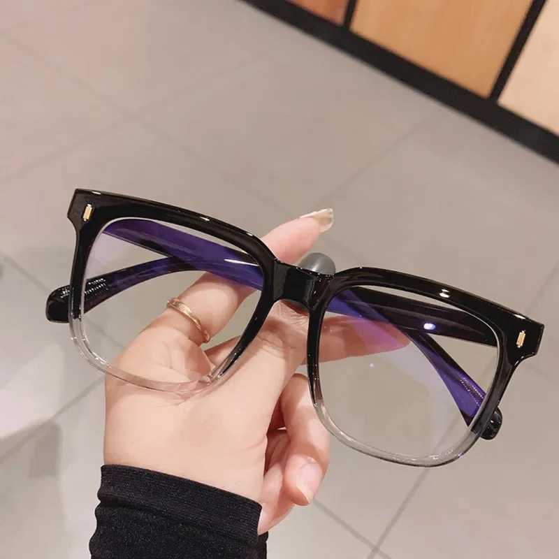 Oversized Myopia Glasses Women Men Big Frame Blue Light Blocking Eyewear Shortsight Diopter Lens Luxury Prescription Eyeglasses W250513