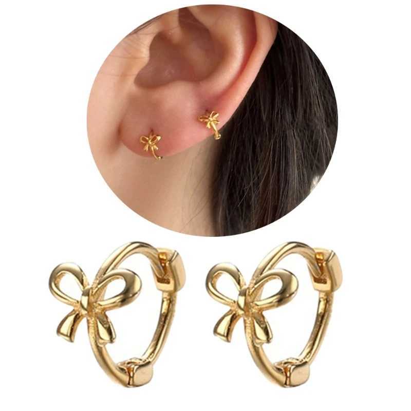 Bowknot Studs Earrings Ear Piercing Jewelry Accessory Stylish Bow Ear Pendant Jewelry for Fashion Enthusiasts Y250510