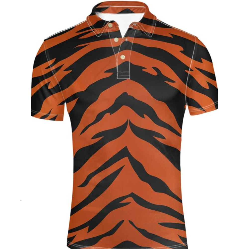 Mens Polo shirt Classic Men's Golf Polos Shirt Short Sleeve Fashion Animals Prints Striped T-Shirt Polos shirts tshirt Casual tops summer clothes