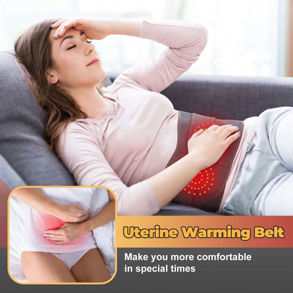 New Upgrade Electric Heating Waist Massager Support Vibration Hot Compress Brace Belt Back Relax 3 Gears Adjustment