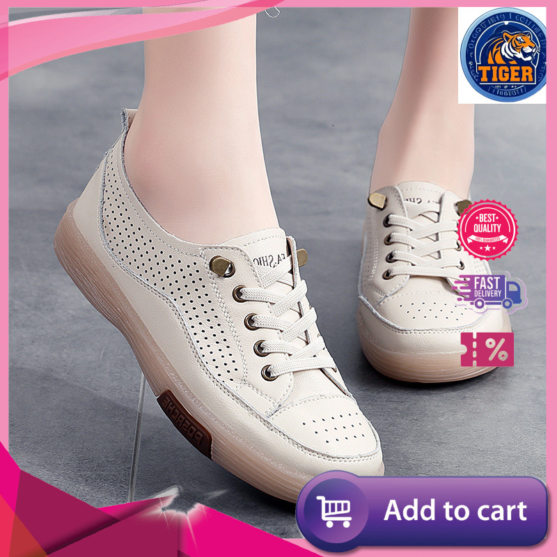 Ddmytiger British Style Small For Women In Spring One Foot Leather Single Shoes Cowhide Soft Sole Casual White Outdoor Shoes