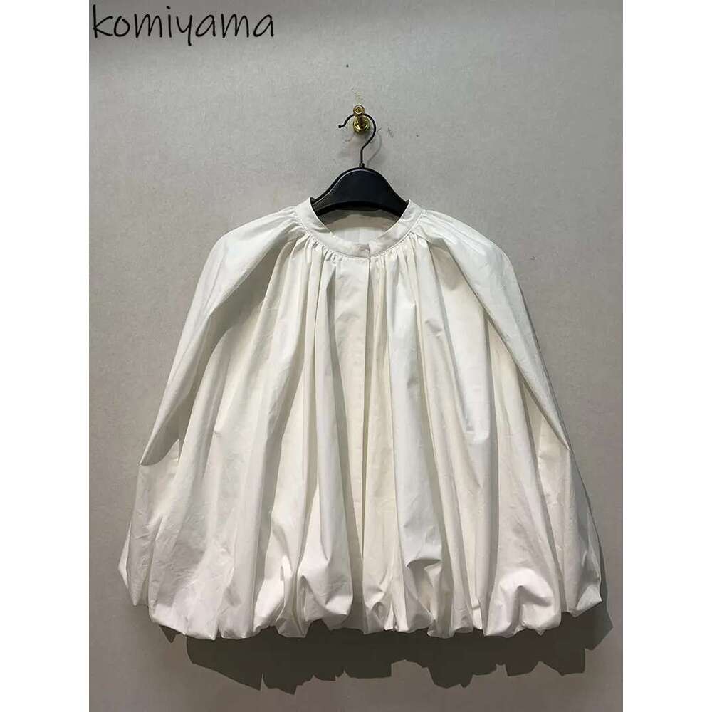 O-neck Sleeveless Blusas Mujer Loose Pleated Shirts Blouses Japanese Vintage Fashion Shirt Tops Summer 2025 New Clothes Women