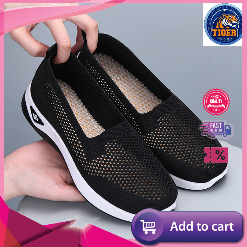 Ddmytiger Women S Spring New Mom Shoes One Step Stepping Summer Hollow Out Leisure Breathable Single For Outdoor Shoes