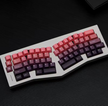 KBCaps 151 Key Gradient Red Bean Cherry Profile Dye Sublimation Keycap Fits MX Switch 61/64/68/75/86/98/104 Mechanical Keyboard